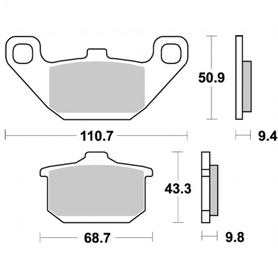 ΤΑΚΑΚΙΑ BRK-662 SM1 (FA086-P026) BRAKING ΙΤΑΛΙΑΣ-