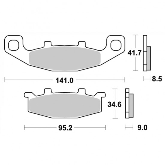 ΤΑΚΑΚΙΑ BRK-698 SM1 (FA129-P043) BRAKING ΙΤΑΛΙΑΣ-