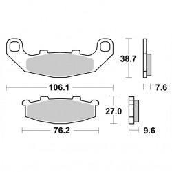 ΤΑΚΑΚΙΑ BRK-712 SM1 (FA141-P060) BRAKING ΙΤΑΛΙΑΣ-