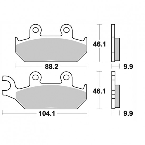 ΤΑΚΑΚΙΑ BRK-737 SM1 (FA172-P058) BRAKING ΙΤΑΛΙΑΣ-