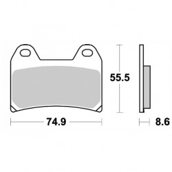 ΤΑΚΑΚΙΑ BRK-784 SM1 (FA244-P223) BRAKING ΙΤΑΛΙΑΣ-