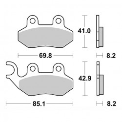 ΤΑΚΑΚΙΑ BRK-796 SM1 (FA264-P250) BRAKING ΙΤΑΛΙΑΣ-