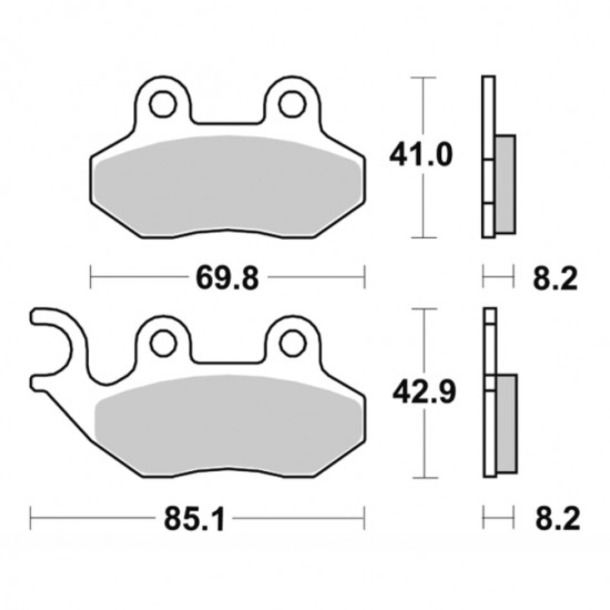 ΤΑΚΑΚΙΑ BRK-796 SM1 (FA264-P250) BRAKING ΙΤΑΛΙΑΣ-