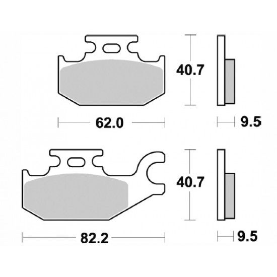 ΤΑΚΑΚΙΑ BRK-862 SM1 (FA307-FA413-P358-P283) BRAKING ΙΤΑΛΙΑΣ-