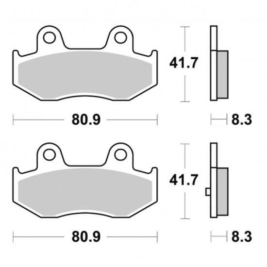 ΤΑΚΑΚΙΑ BRK-887 SM1 (FA411-P355) BRAKING ΙΤΑΛΙΑΣ-