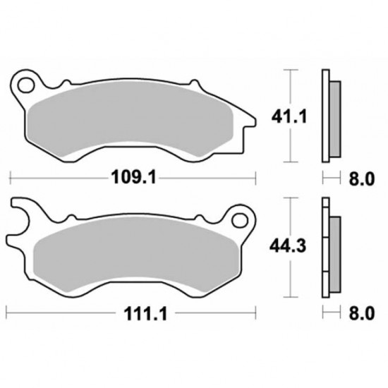 ΤΑΚΑΚΙΑ BRK-954 SM1 (FA603-P433) BRAKING ΙΤΑΛΙΑΣ-