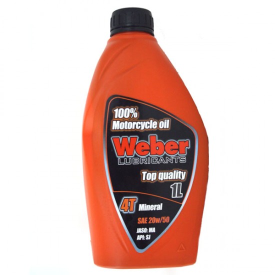 ΛΑΔΙ WEBER 4T 20W50 ΟΡΥΚΤΕΛΑΙΟ 1L EEC-