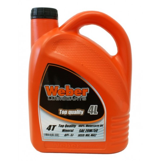 ΛΑΔΙ WEBER 4T 20W50 ΟΡΥΚΤΕΛΑΙΟ 4L EEC-