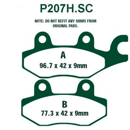 ΤΑΚΑΚΙΑ PREMIER RACING P207HSC ΑΓΓΛΙΑΣ-(FA165-FA197)